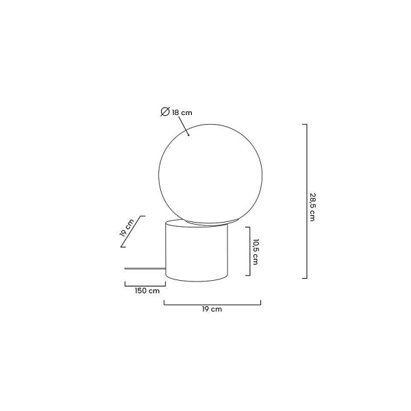 Lampa stołowa PARLA 20 złota - Moosee
